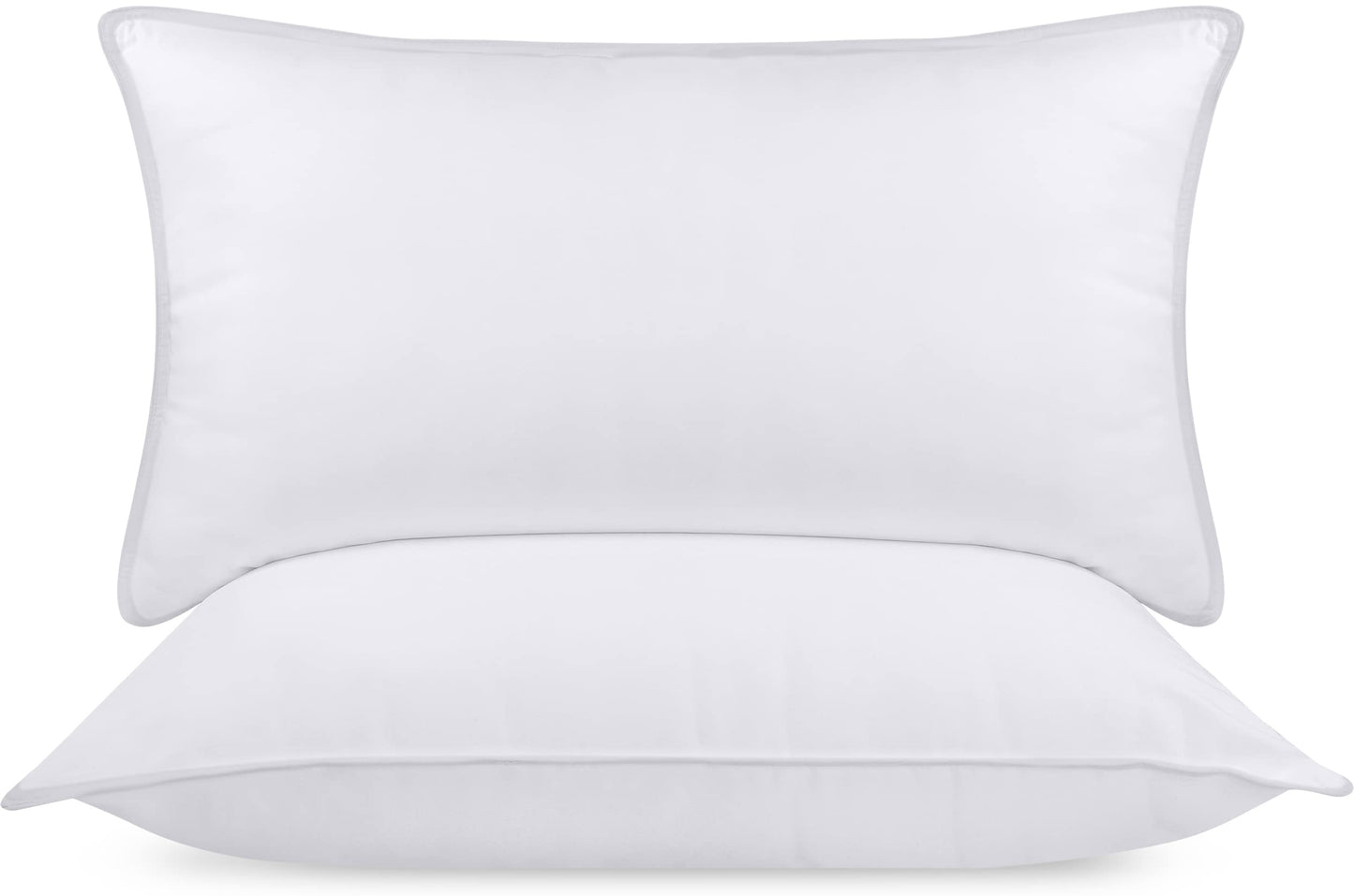 Utopia Bedding Bettkissen zum Schlafen (weiß), Queen Size, 2er-Set, Hotelkissen, Kühlkissen für Seiten-, Rücken- oder Bauchschläfer