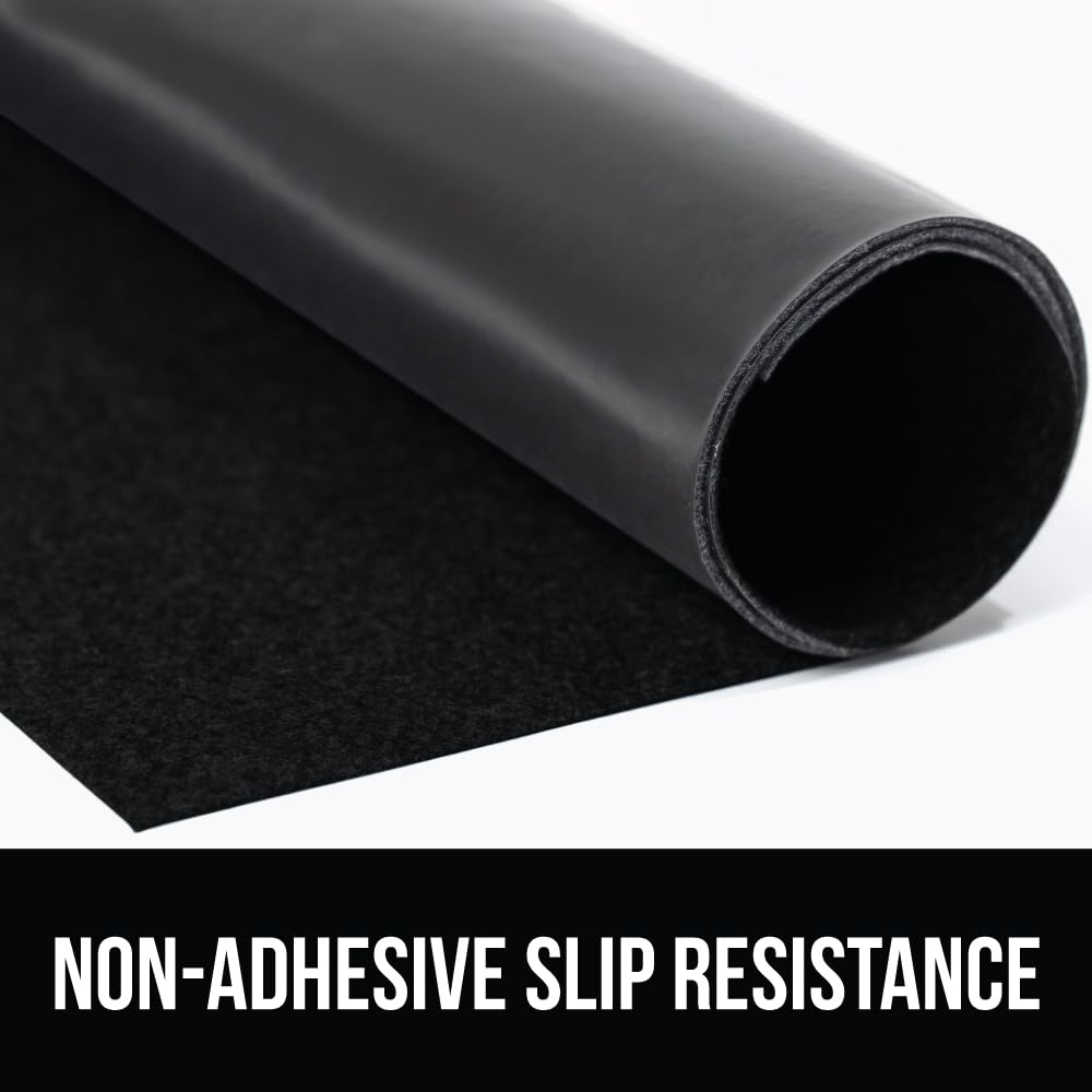 Gorilla Grip LeakGuard, nicht klebende Unterspülmatte für Küchenschränke, 24 x 40, wasserdichte, schnell trocknende Regaleinlage, langlebige, saugfähige Filzmatten für Badezimmerwaschbecken, Schränke, Kommoden, Damast, Taupe-Creme
