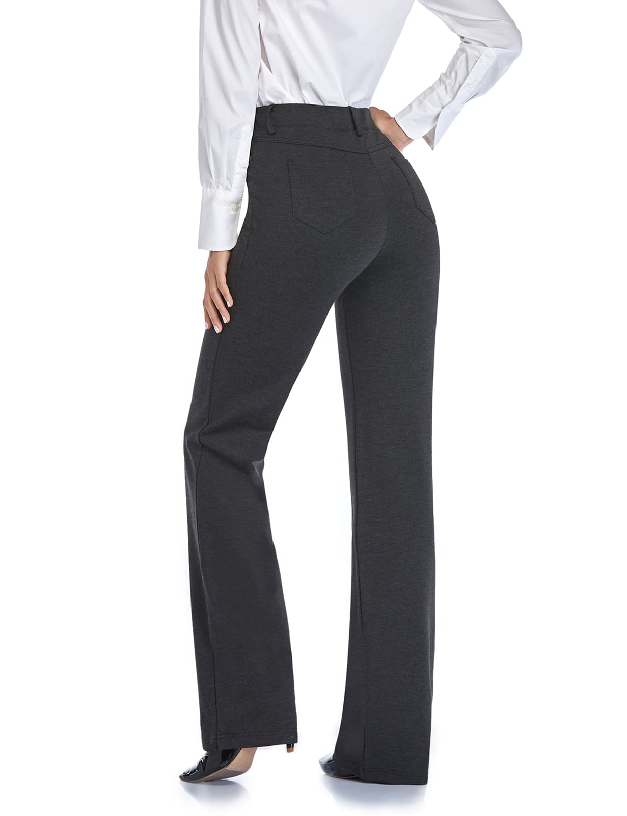 Pantalon extensible pour femme Tapata 28''/30''/32''/34'' avec poches, taille haute, petite, taille standard pour le travail au bureau