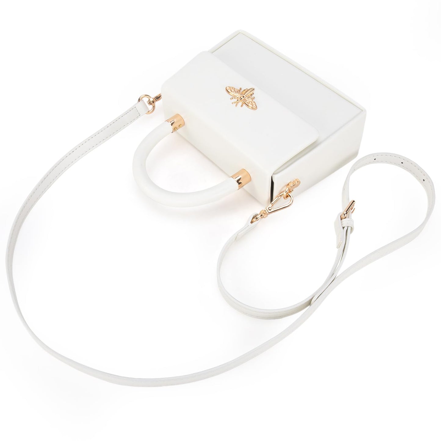 Milan Chiva Kleine Geldbörse mit Henkel für Damen, Mini-Umhängetasche, elegante quadratische Tasche