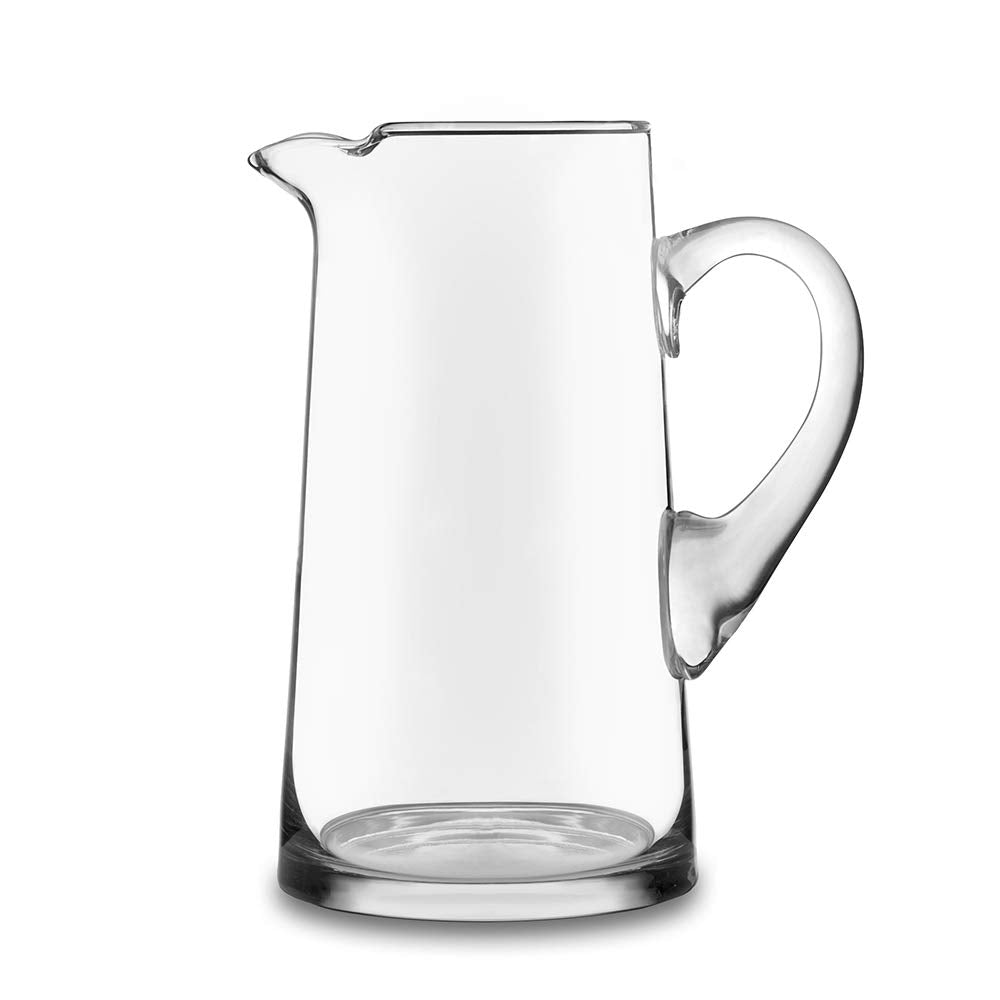 Libbey Acapulco Large Glass Pitcher Set of 2, 89 Oz, Clear, Tall Bubble Glass Pitchers with Handle, Modern Pitcher Set for Iced Tea, Punch, and More