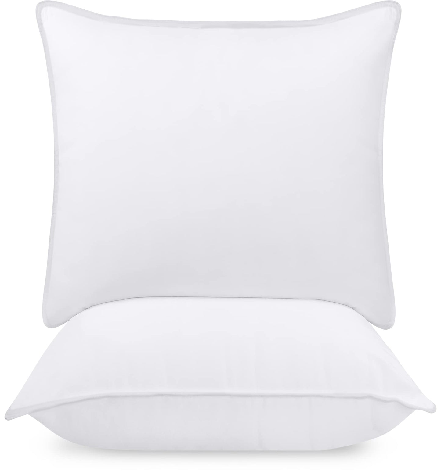 Utopia Bedding Bettkissen zum Schlafen (weiß), Queen Size, 2er-Set, Hotelkissen, Kühlkissen für Seiten-, Rücken- oder Bauchschläfer