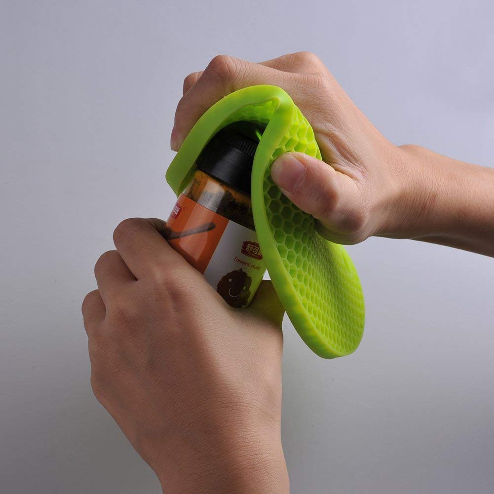 Smithcraft Silikon-Untersetzer für heiße Gerichte, Töpfe und Pfannen, heiße Pads für die Küche, dunkelgraue Silikon-Topflappen, Silikonmatten für die Küche, hitzebeständige Quarzthekenmatte, flexible Untersetzermatten-Set 4