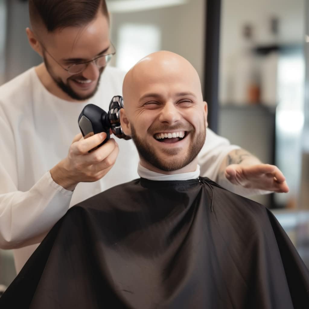 Detachable Head Shavers, SHPAVVER 5 in 1 Electric Razor IPX7 Waterproof for Bald Men, Wet Dry LED Display Rechargeable 7D Rotary Shaver Grooming Kit with Type C Charge A