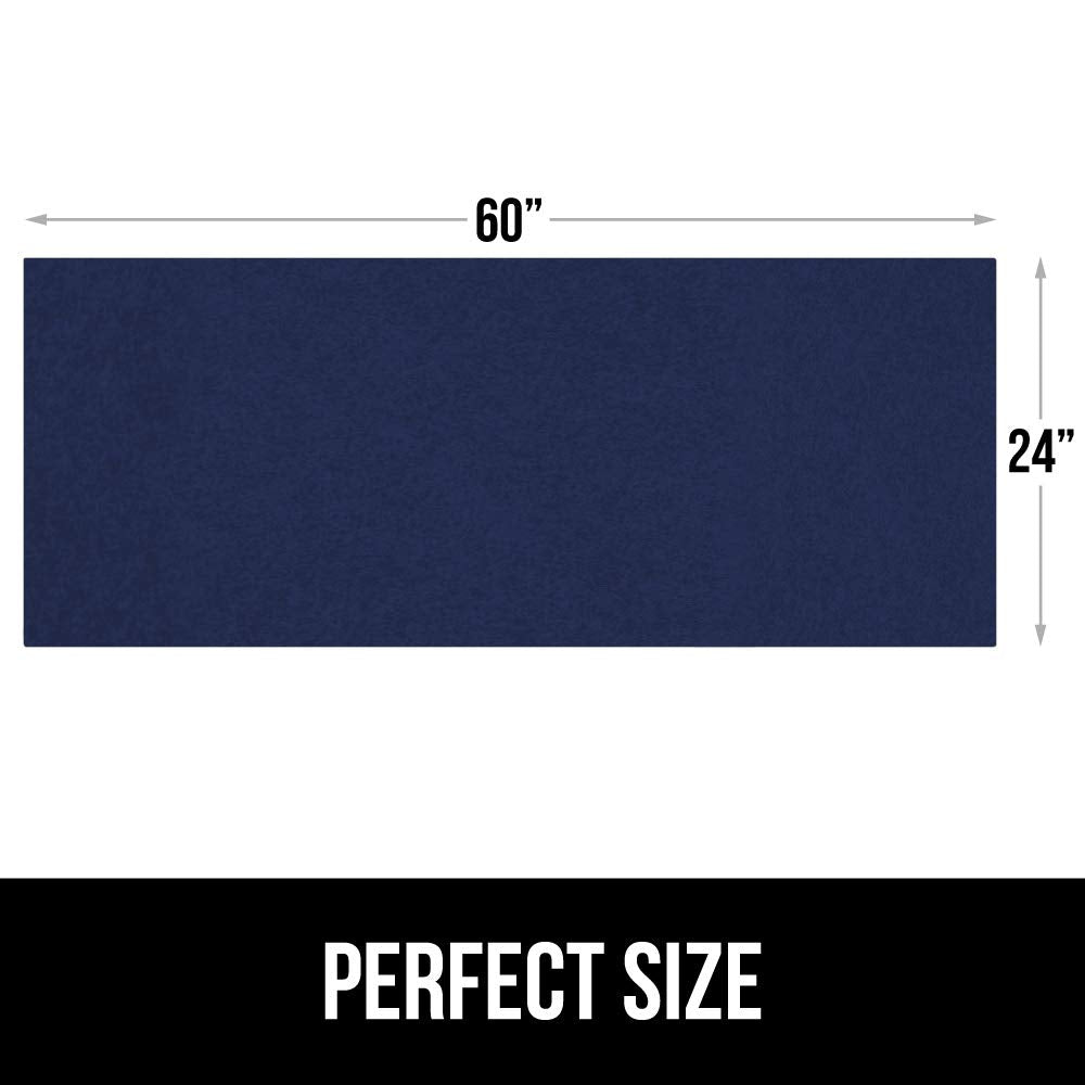 Gorilla Grip LeakGuard, nicht klebende Unterspülmatte für Küchenschränke, 24 x 40, wasserdichte, schnell trocknende Regaleinlage, langlebige, saugfähige Filzmatten für Badezimmerwaschbecken, Schränke, Kommoden, Damast, Taupe-Creme