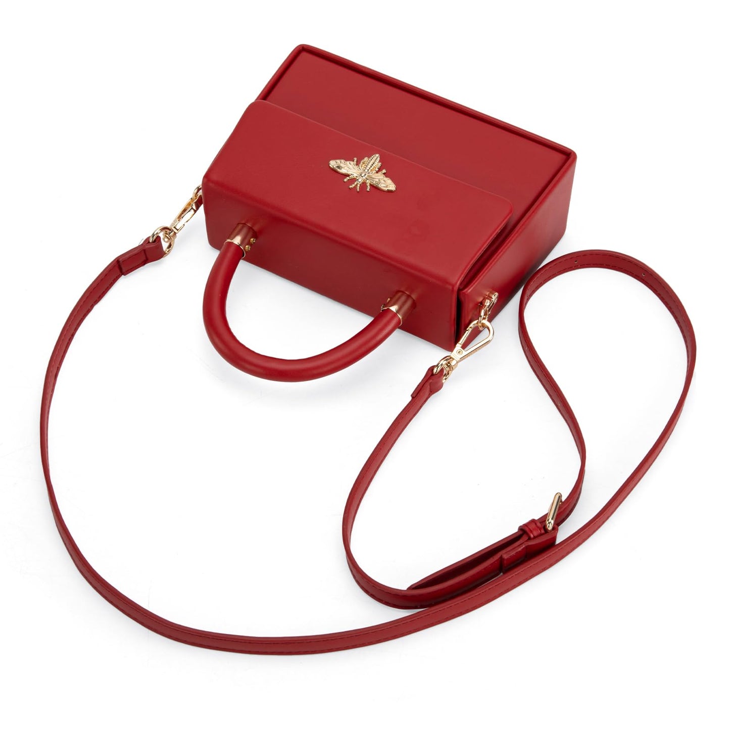 Milan Chiva Kleine Geldbörse mit Henkel für Damen, Mini-Umhängetasche, elegante quadratische Tasche