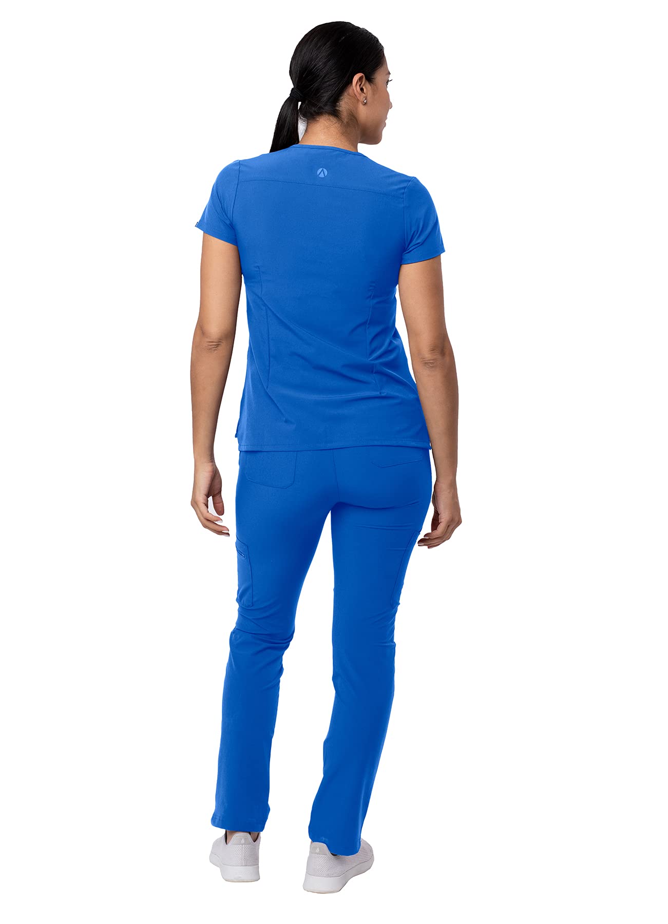 Ensemble de gommage Adar Addition Go-Basic pour femme - Haut de gommage slim à col en V et pantalon de gommage cargo skinny