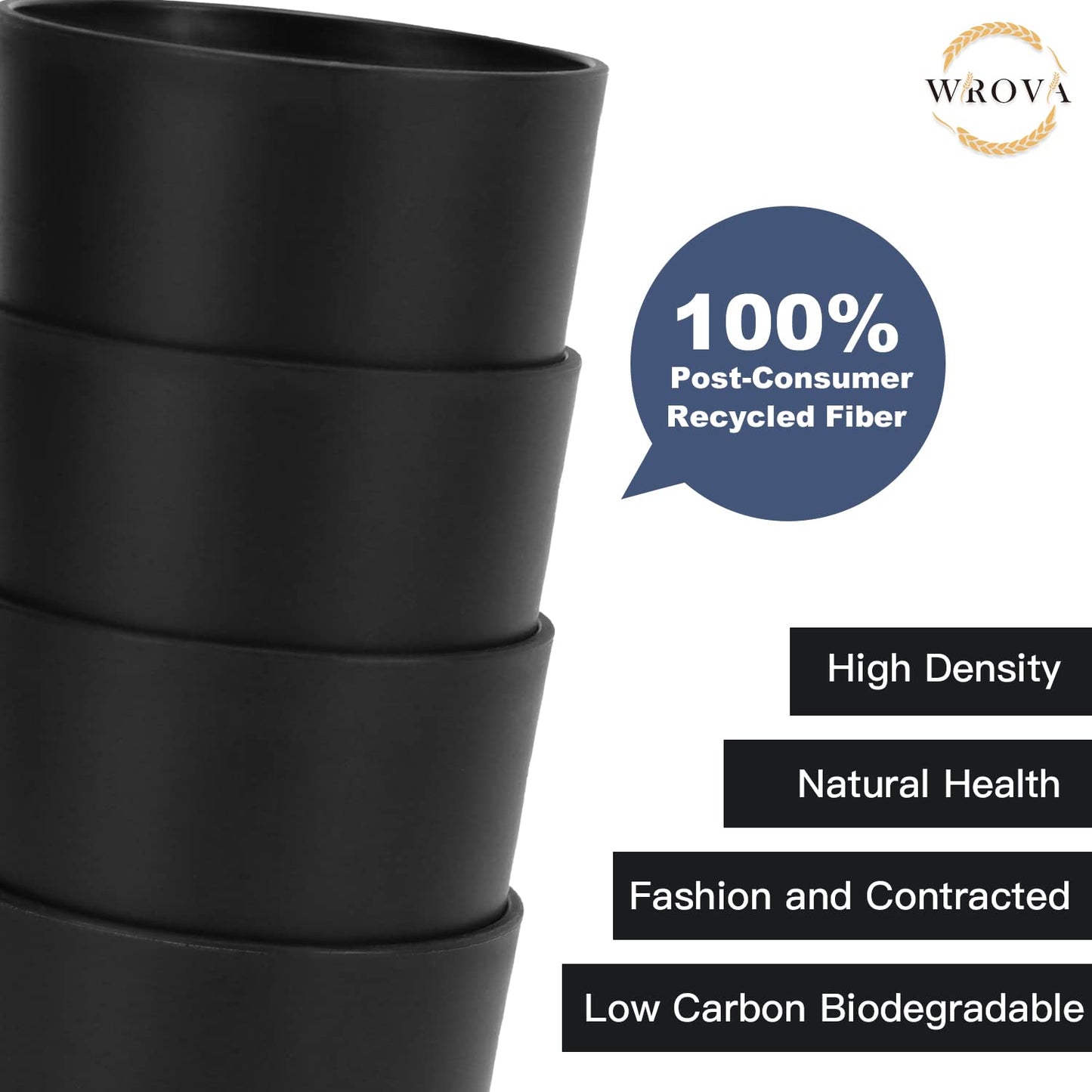 Wheat Straw Cups 8 PCS Good Alternative to Plastic Reusable Cups 20 oz Unbreakable Drinking Cup Reusable Dishwasher Safe Water Plastic Glasses Colorful Series