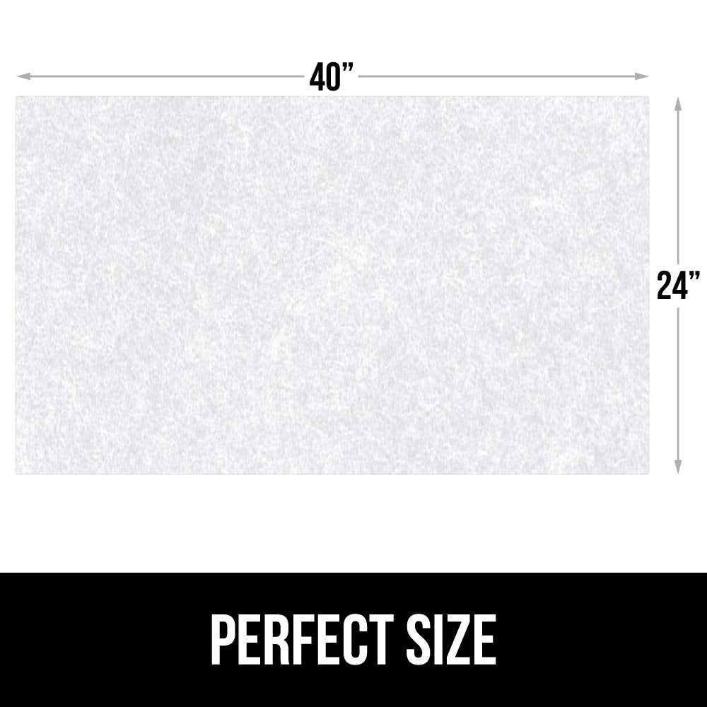 Gorilla Grip LeakGuard, nicht klebende Unterspülmatte für Küchenschränke, 24 x 40, wasserdichte, schnell trocknende Regaleinlage, langlebige, saugfähige Filzmatten für Badezimmerwaschbecken, Schränke, Kommoden, Damast, Taupe-Creme