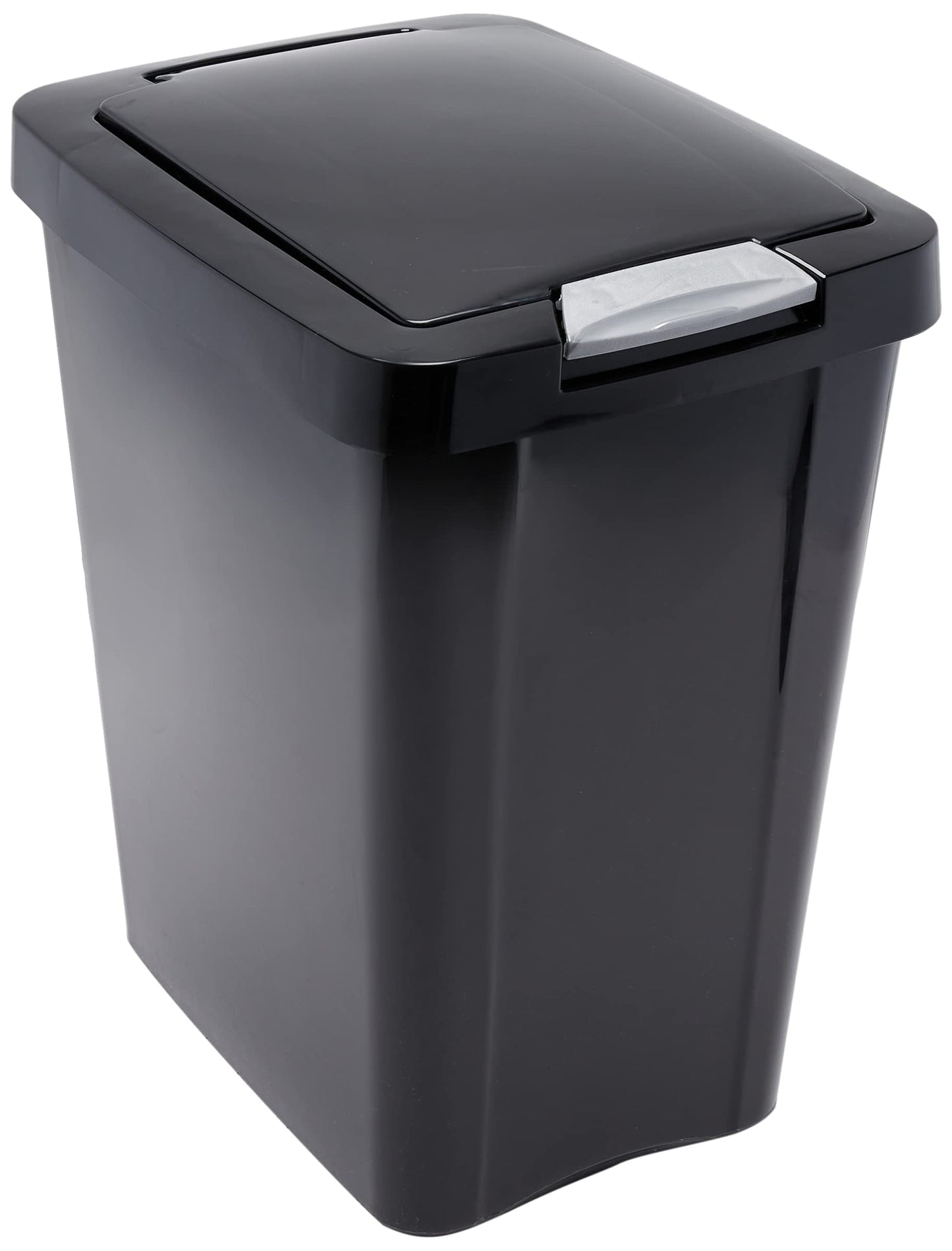 Sterilite 10439004 TouchTop-Abfallkorb aus schwarzem Kunststoff, 7,5 Gallonen