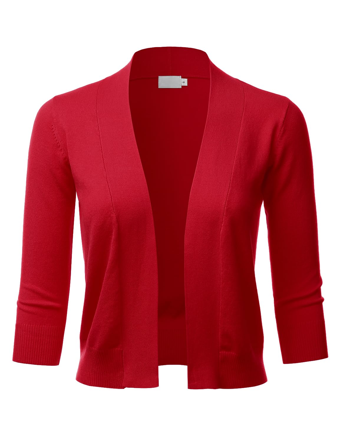 LALABEE Damen-Bolero, klassisch, 3/4-Ärmel, vorne offen, kurz, Cardigan, Shrugs für Kleider (S~XXL)