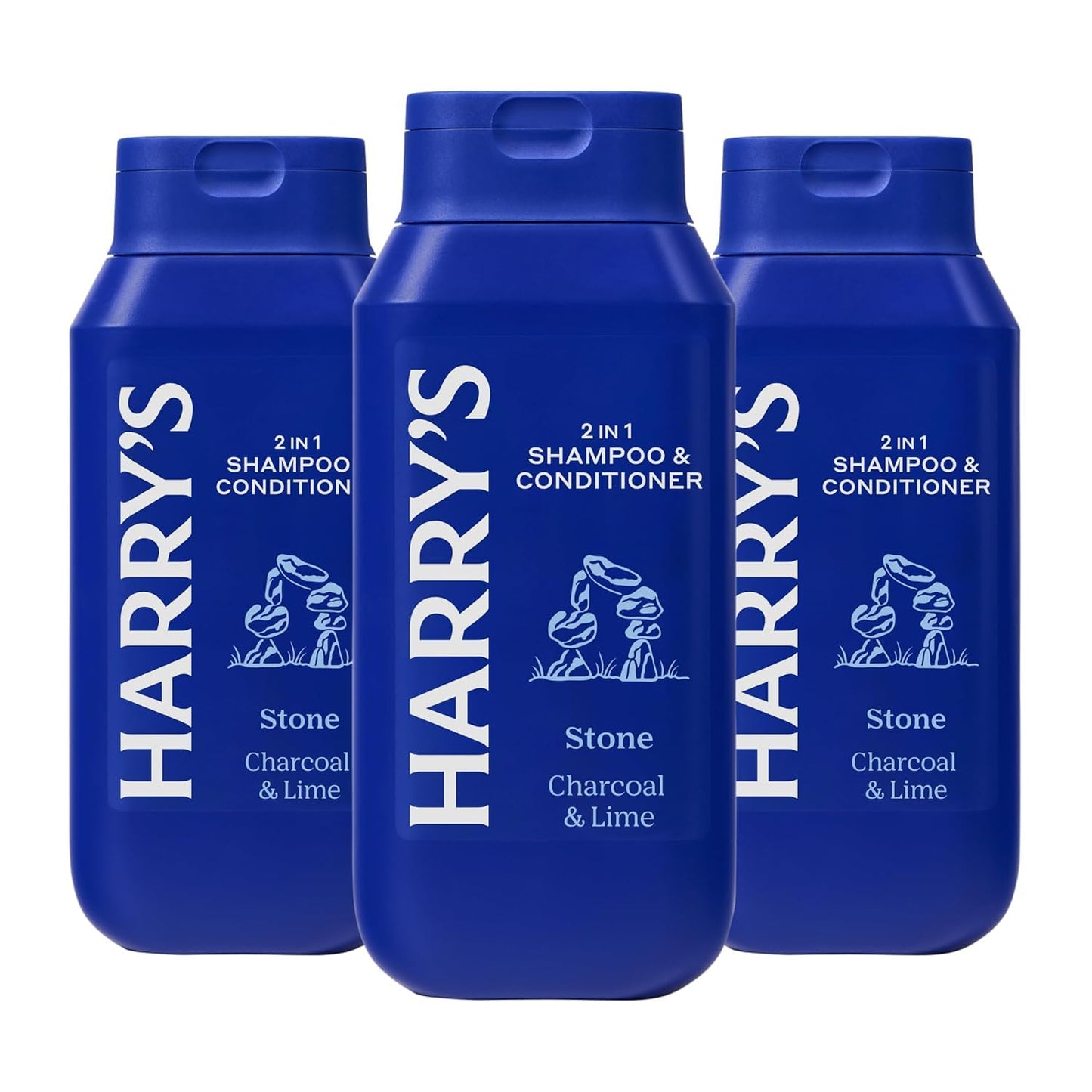 Harry's Men's 2 in 1 Shampoo and Conditioner for All Hair Types - Aspen - (3 Pack) 14 fl oz - No Parabens or Sulfates