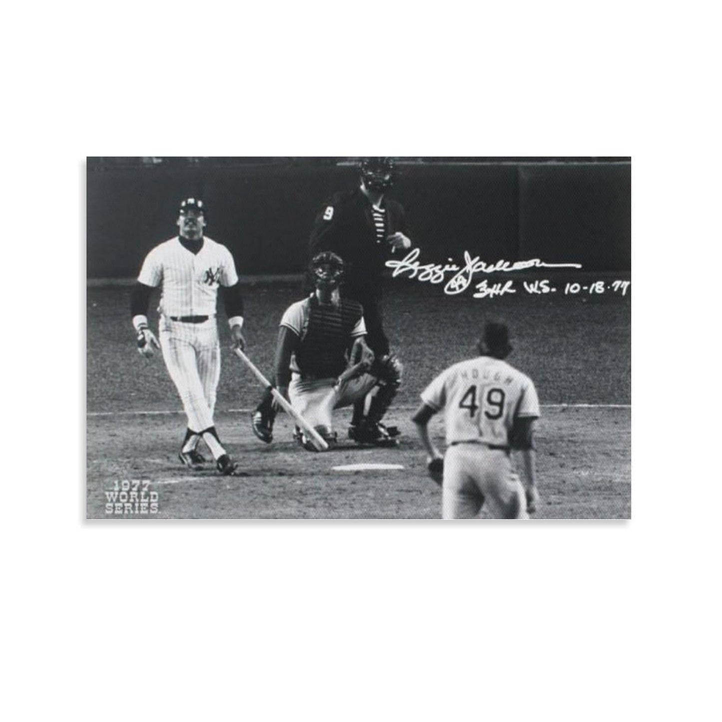 CENSO Reggie Jackson Baseball Canvas Poster Wall Art 12x18inch(30x45cm) Living Room Bedroom Office Kitchen Dining Room Bathroom