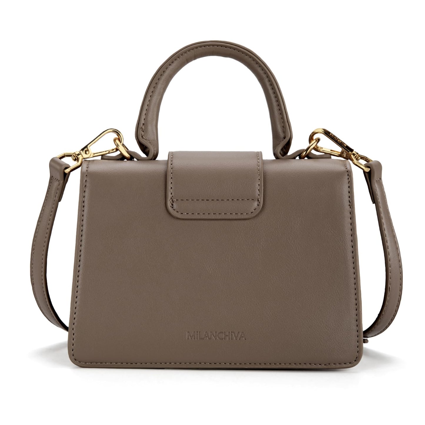 Milan Chiva Kleine Geldbörse mit Henkel für Damen, Mini-Umhängetasche, elegante quadratische Tasche
