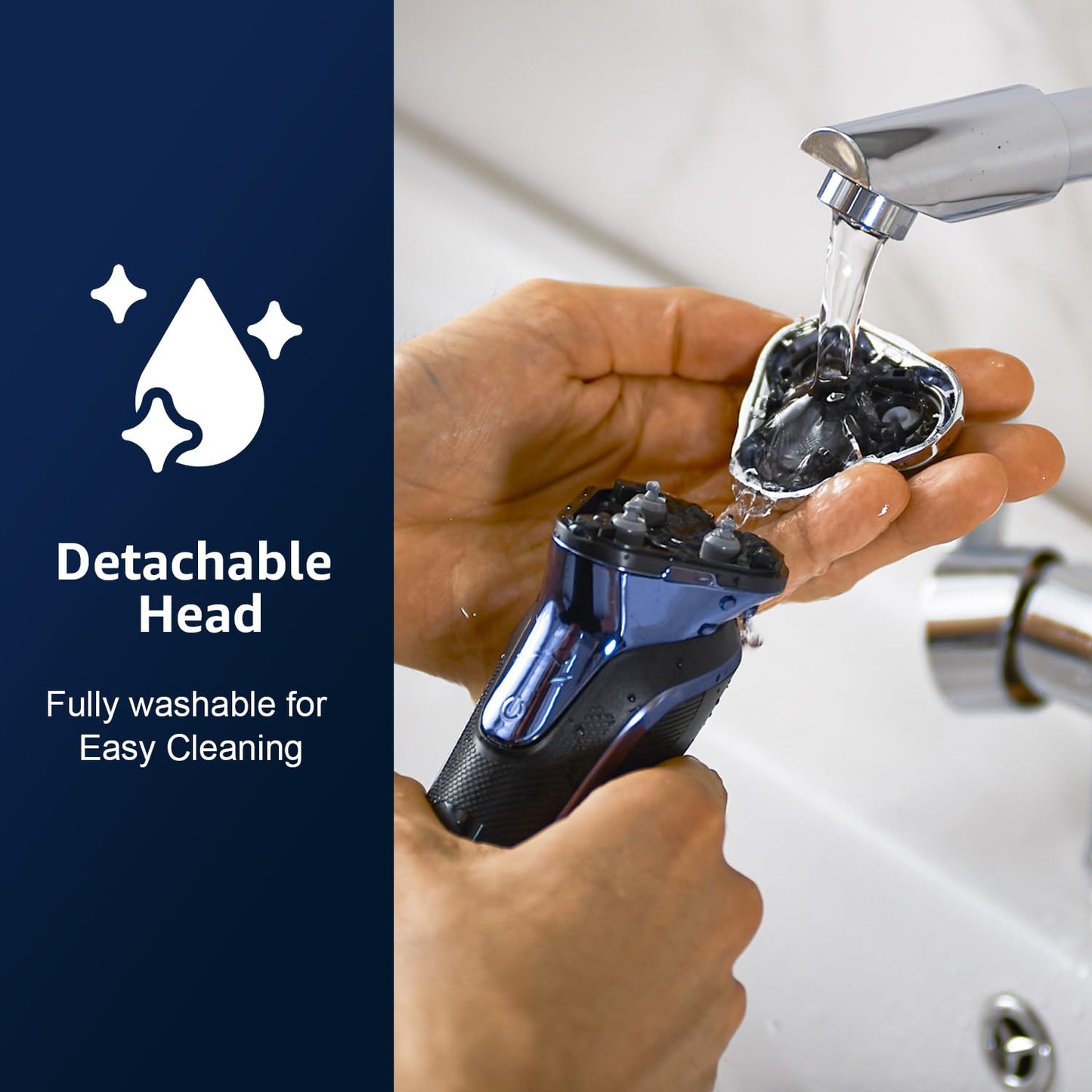 Rechargeable Electric Razor for Men: IPX6 Waterproof Shaver - 1.5H Fast Charge, 4D Flex Precision Blades with Pop-Up Trimmer - Gentle on Sensitive Skin, Perfect for Travel