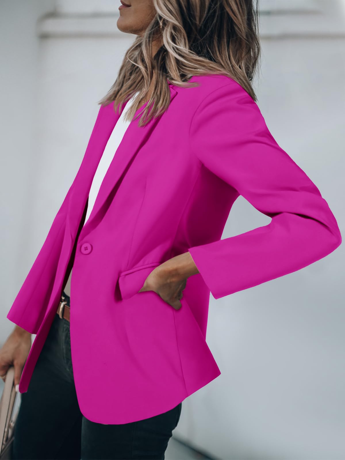 Blazers pour femmes Cicy Bell Vestes de costume à manches longues ouvertes sur le devant Tenues décontractées pour le travail