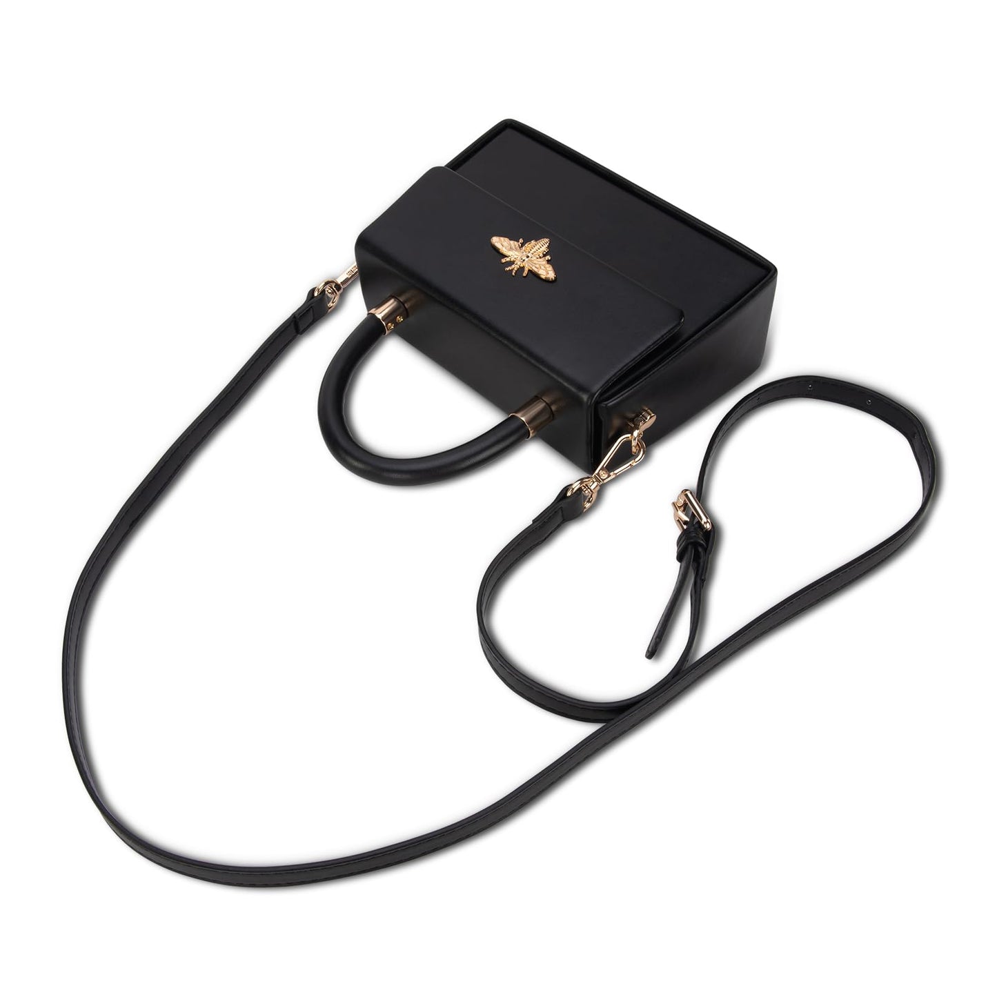 Milan Chiva Kleine Geldbörse mit Henkel für Damen, Mini-Umhängetasche, elegante quadratische Tasche