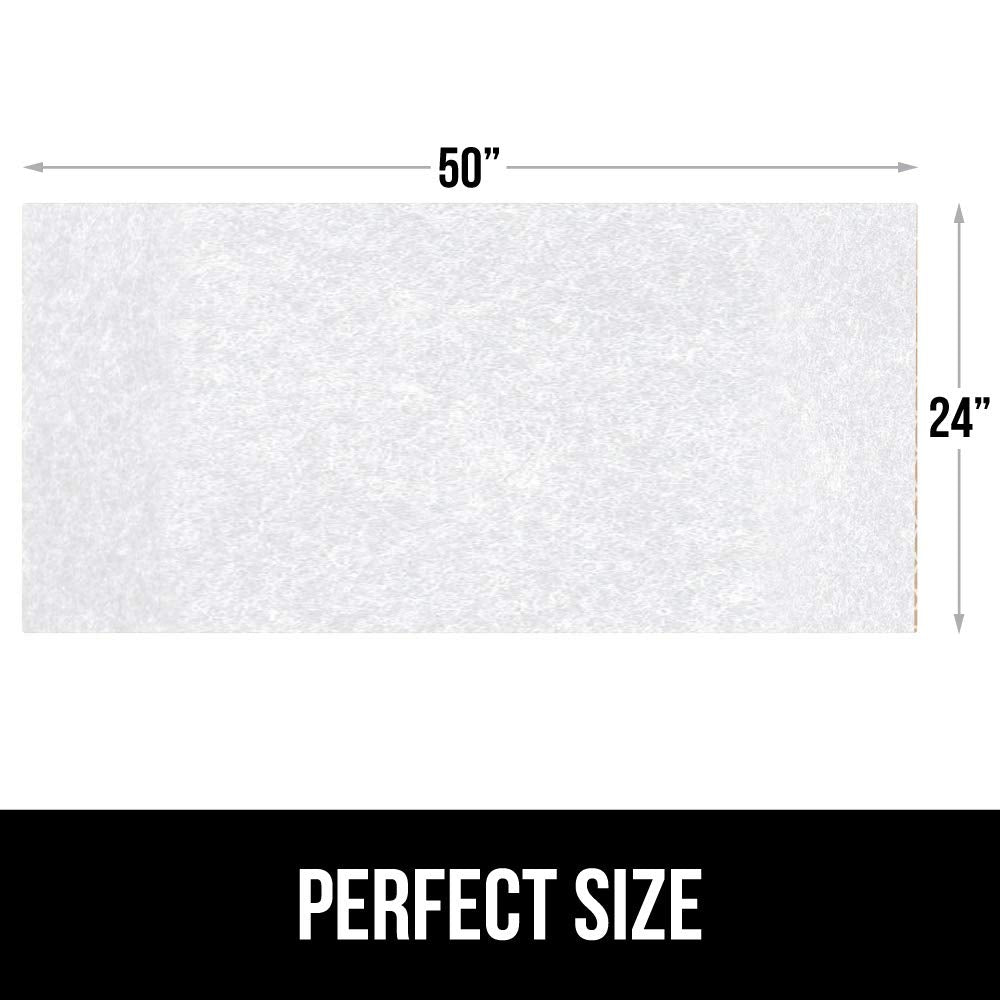 Gorilla Grip LeakGuard, nicht klebende Unterspülmatte für Küchenschränke, 24 x 40, wasserdichte, schnell trocknende Regaleinlage, langlebige, saugfähige Filzmatten für Badezimmerwaschbecken, Schränke, Kommoden, Damast, Taupe-Creme