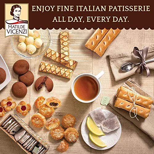 Millefoglie D'Italia Fine Selection of Italian Puff Pastries, Assortment of Vanilla, Chocolate, Butter & Raspberry Cookies, 13.23 oz (375g)