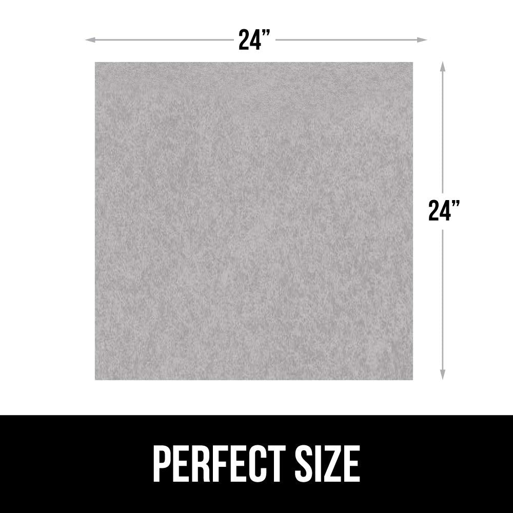 Gorilla Grip LeakGuard, nicht klebende Unterspülmatte für Küchenschränke, 24 x 40, wasserdichte, schnell trocknende Regaleinlage, langlebige, saugfähige Filzmatten für Badezimmerwaschbecken, Schränke, Kommoden, Damast, Taupe-Creme
