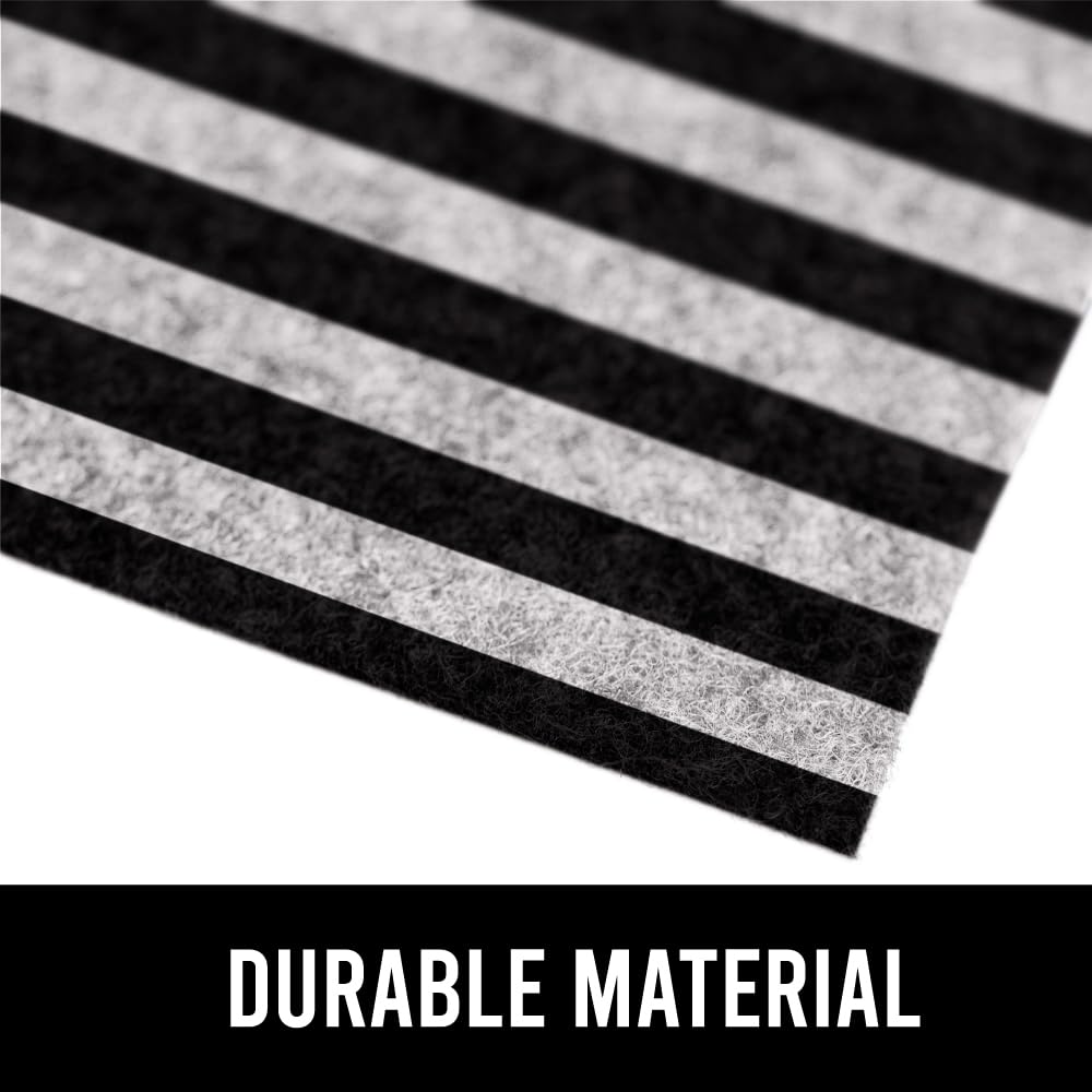 Gorilla Grip LeakGuard, nicht klebende Unterspülmatte für Küchenschränke, 24 x 40, wasserdichte, schnell trocknende Regaleinlage, langlebige, saugfähige Filzmatten für Badezimmerwaschbecken, Schränke, Kommoden, Damast, Taupe-Creme