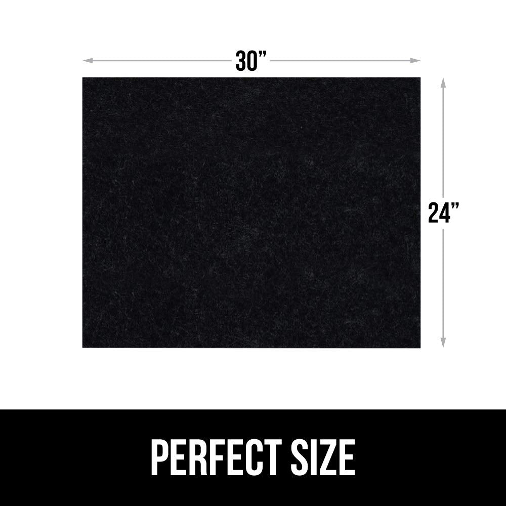 Gorilla Grip LeakGuard, nicht klebende Unterspülmatte für Küchenschränke, 24 x 40, wasserdichte, schnell trocknende Regaleinlage, langlebige, saugfähige Filzmatten für Badezimmerwaschbecken, Schränke, Kommoden, Damast, Taupe-Creme