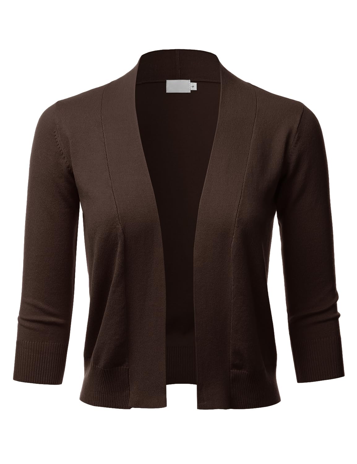 LALABEE Damen-Bolero, klassisch, 3/4-Ärmel, vorne offen, kurz, Cardigan, Shrugs für Kleider (S~XXL)