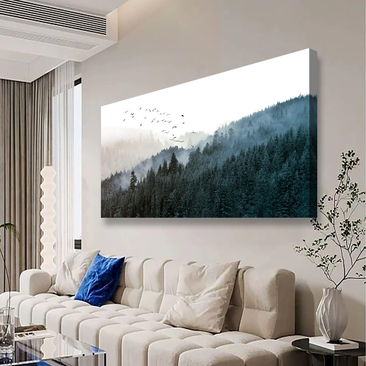Golden Lotus Pictures Canvas Wall Art for Living room Office Bedroom Wall Decor,Flowers Wall Art Print Paintings Modern Abstract Oil Painting Artwork Waterproof Ready to Hang-20x40inch