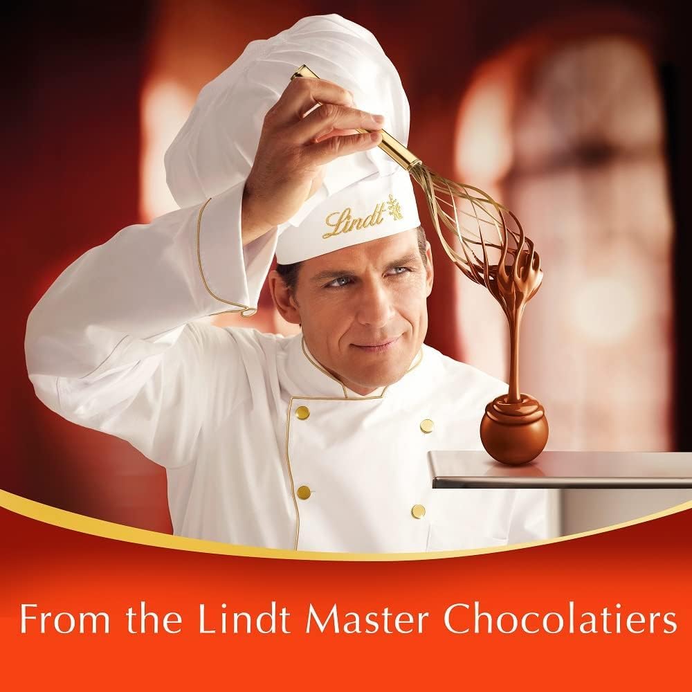 Lindt LINDOR Milk Chocolate Candy Truffles, Milk Chocolate with Smooth, Melting Truffle Center, 25.4 oz., 60 Count
