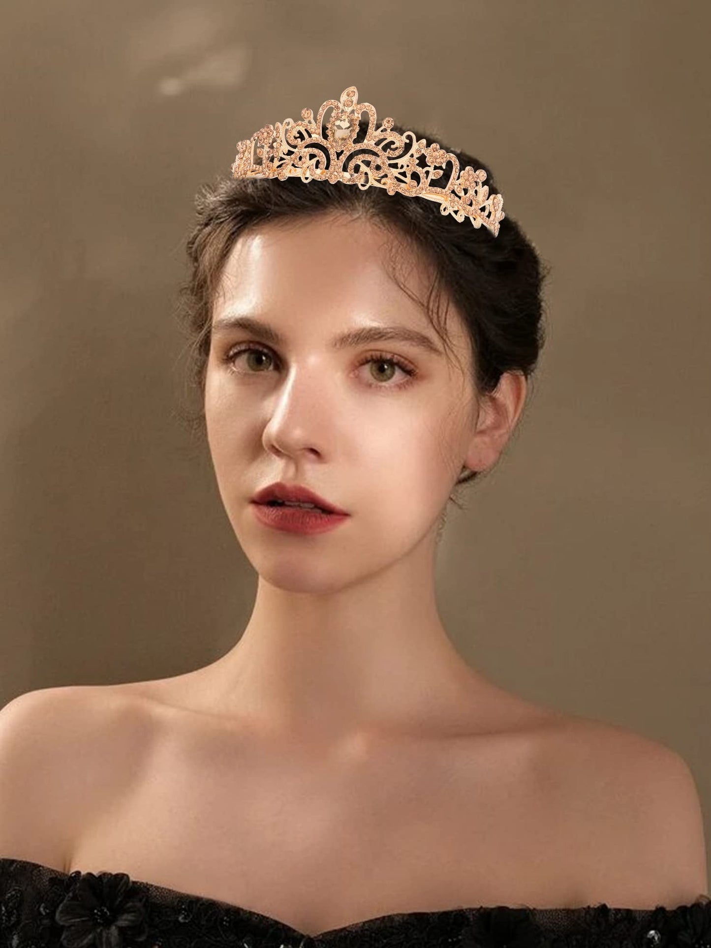 COCIDE Tiara Crystal Crowns Princess Rhinestone Crown with Combs Bride Headbands Bridal Wedding Prom Birthday Party Hair Accessories Jewelry for Women Girls (Silver)