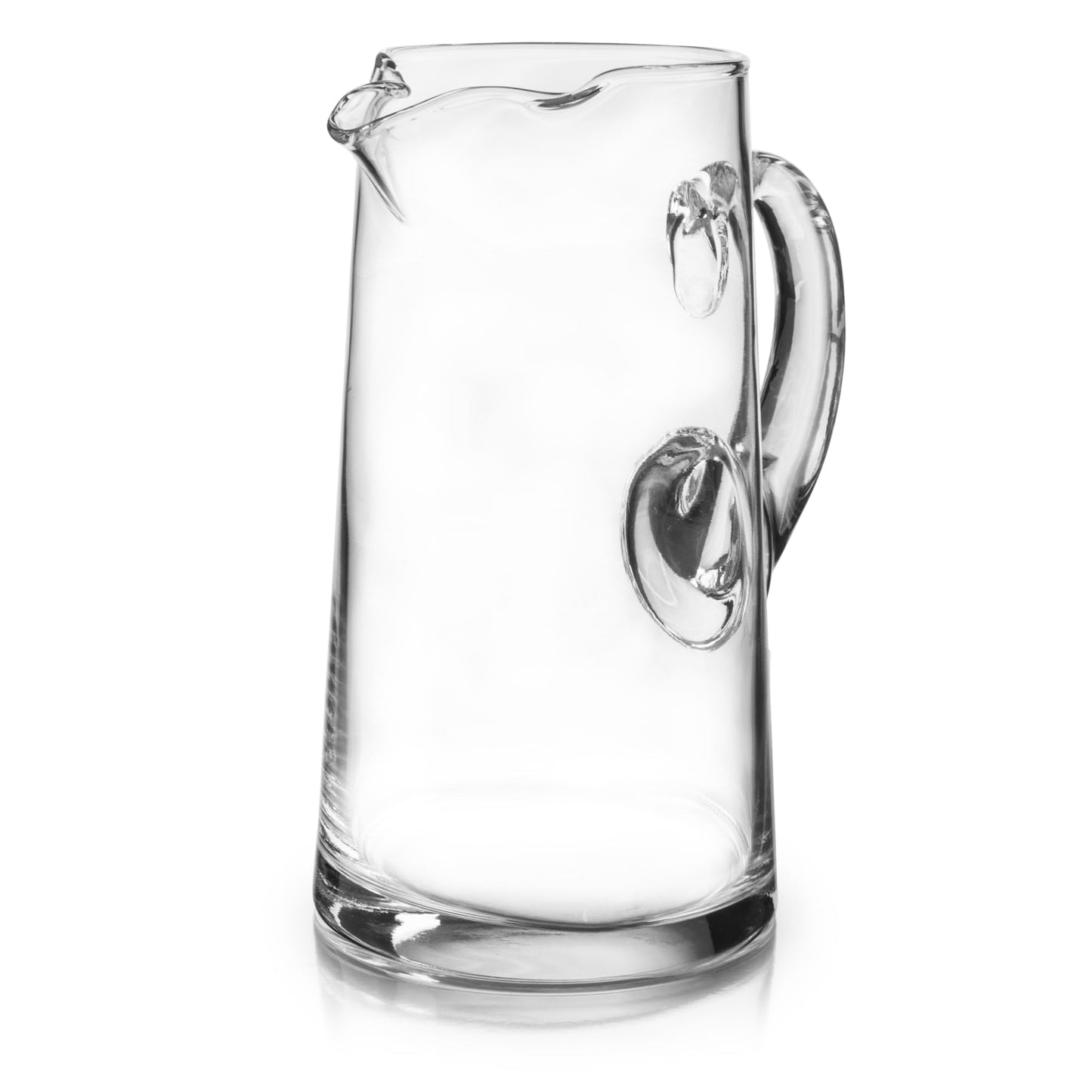 Libbey Acapulco Large Glass Pitcher Set of 2, 89 Oz, Clear, Tall Bubble Glass Pitchers with Handle, Modern Pitcher Set for Iced Tea, Punch, and More