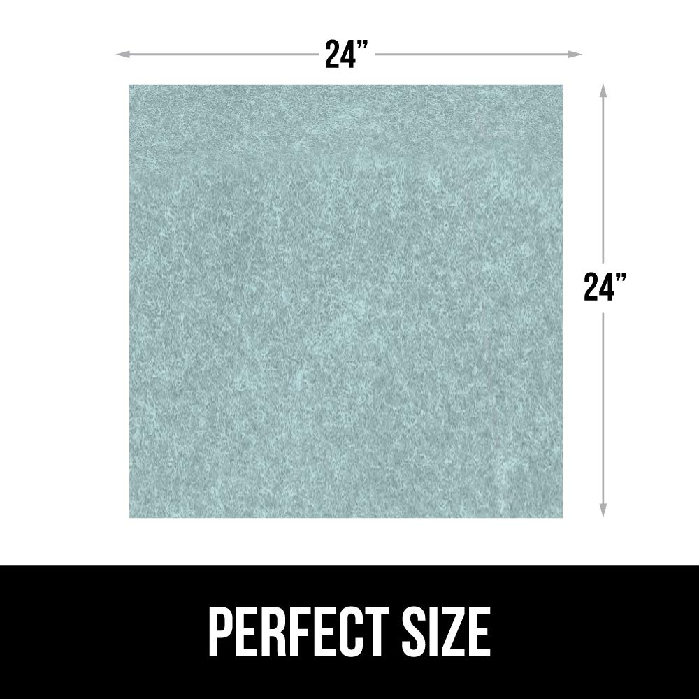 Gorilla Grip LeakGuard, nicht klebende Unterspülmatte für Küchenschränke, 24 x 40, wasserdichte, schnell trocknende Regaleinlage, langlebige, saugfähige Filzmatten für Badezimmerwaschbecken, Schränke, Kommoden, Damast, Taupe-Creme
