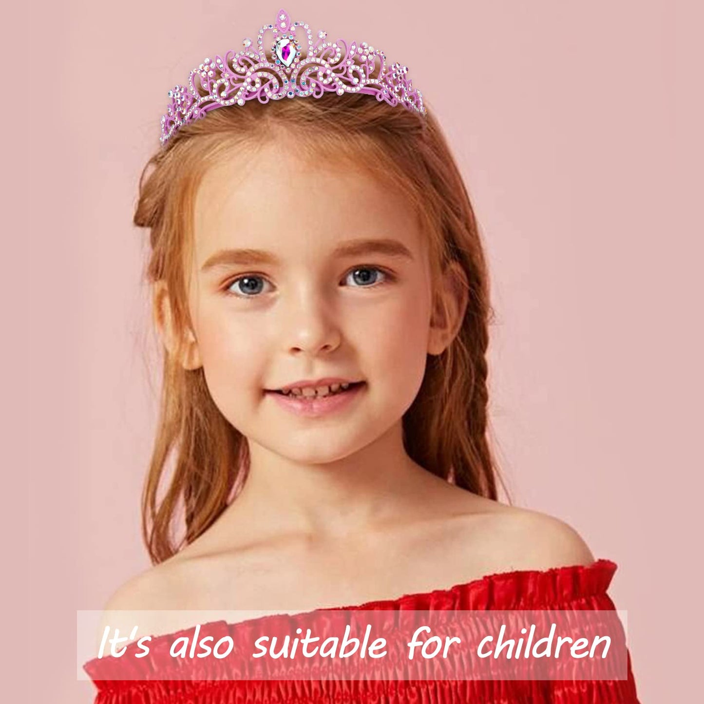 COCIDE Tiara Crystal Crowns Princess Rhinestone Crown with Combs Bride Headbands Bridal Wedding Prom Birthday Party Hair Accessories Jewelry for Women Girls (Silver)