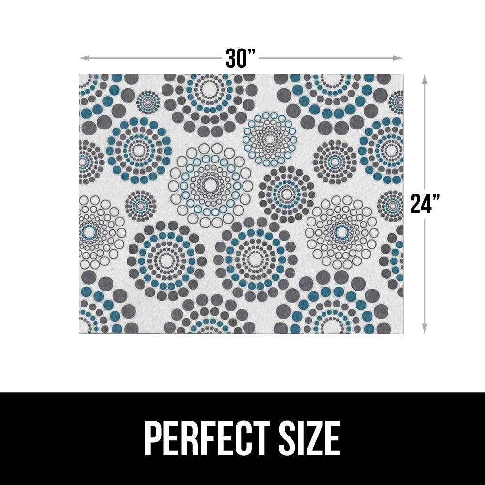 Gorilla Grip LeakGuard, nicht klebende Unterspülmatte für Küchenschränke, 24 x 40, wasserdichte, schnell trocknende Regaleinlage, langlebige, saugfähige Filzmatten für Badezimmerwaschbecken, Schränke, Kommoden, Damast, Taupe-Creme