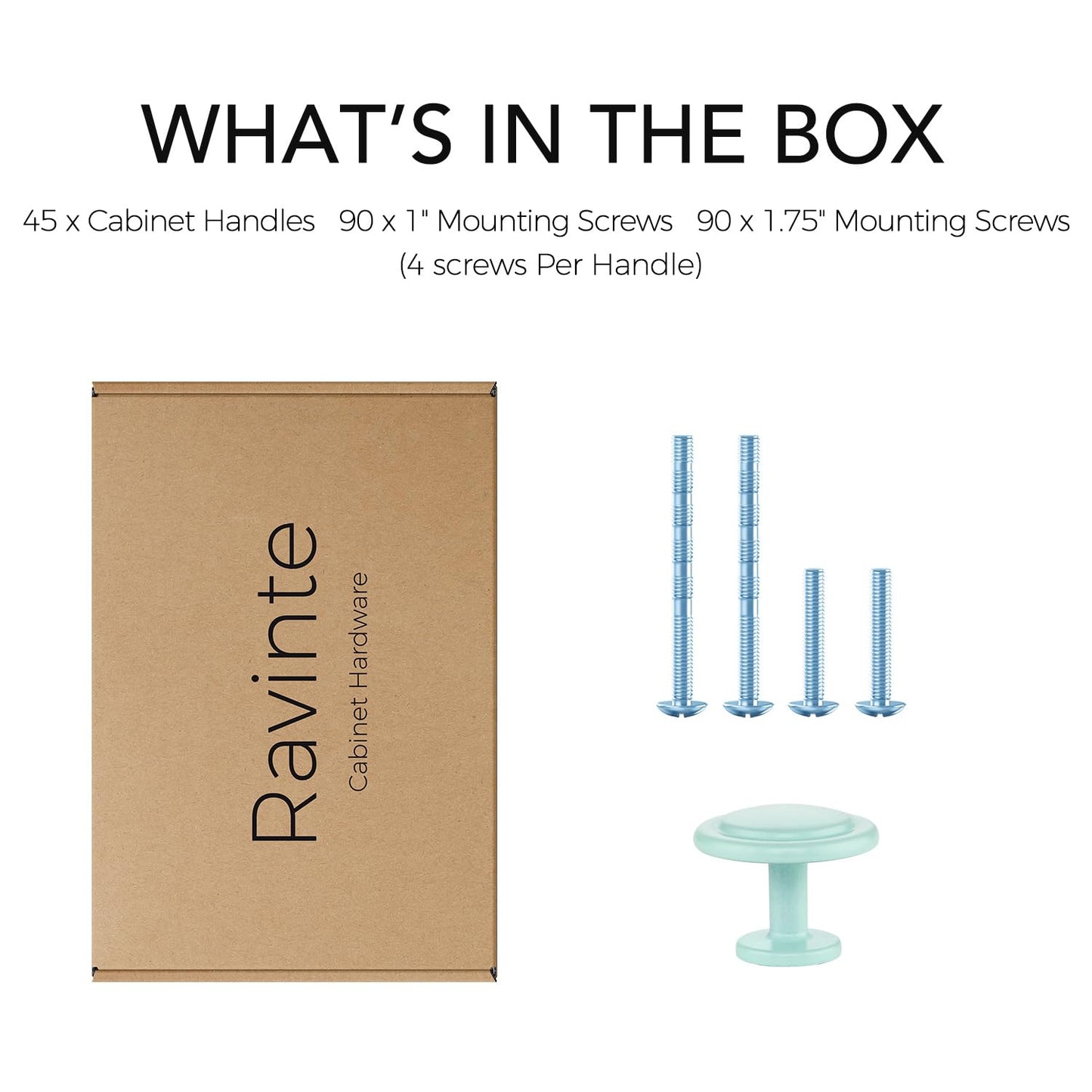 25-Pack Matte Black Cabinet & Drawer Knobs, 1¼” Round