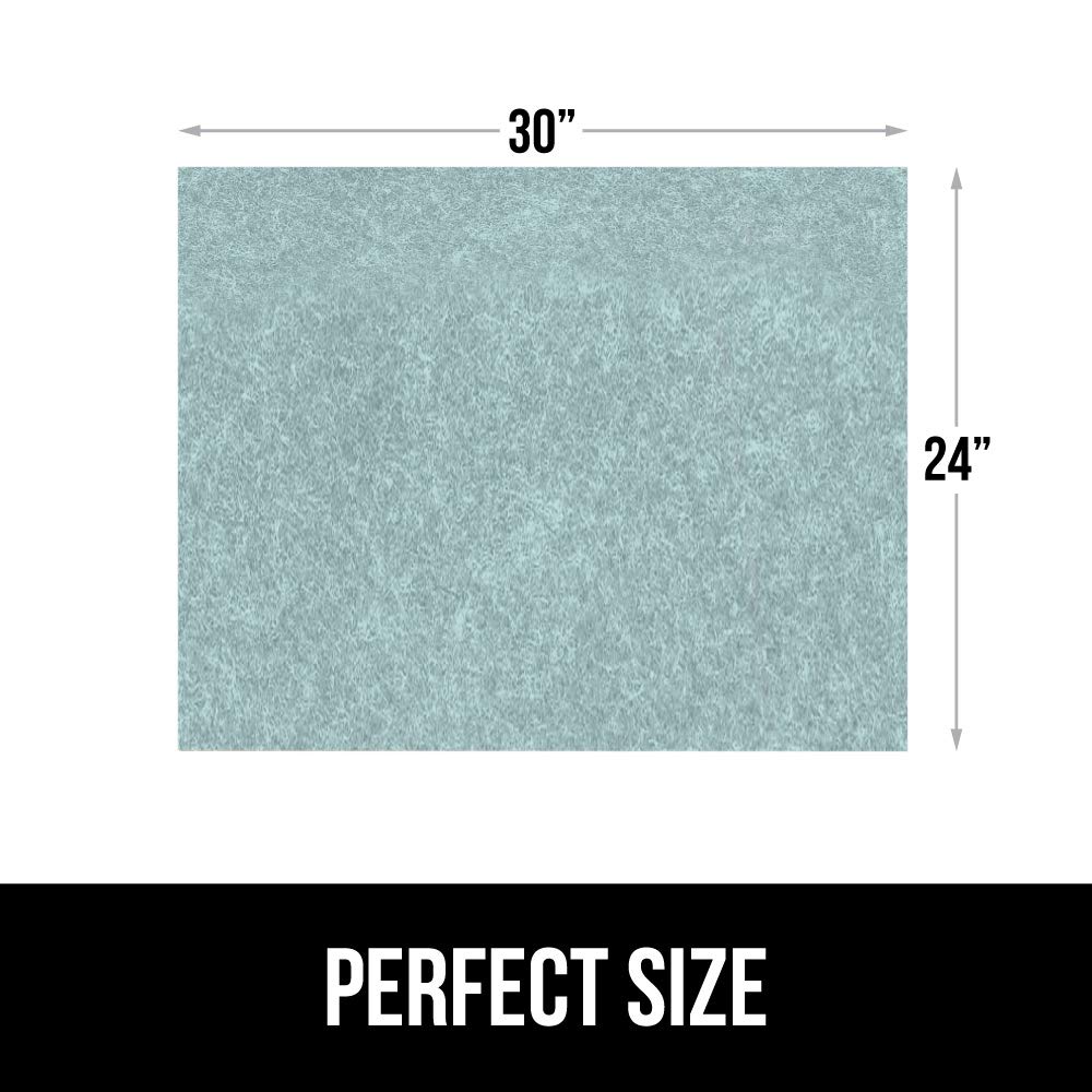 Gorilla Grip LeakGuard, nicht klebende Unterspülmatte für Küchenschränke, 24 x 40, wasserdichte, schnell trocknende Regaleinlage, langlebige, saugfähige Filzmatten für Badezimmerwaschbecken, Schränke, Kommoden, Damast, Taupe-Creme