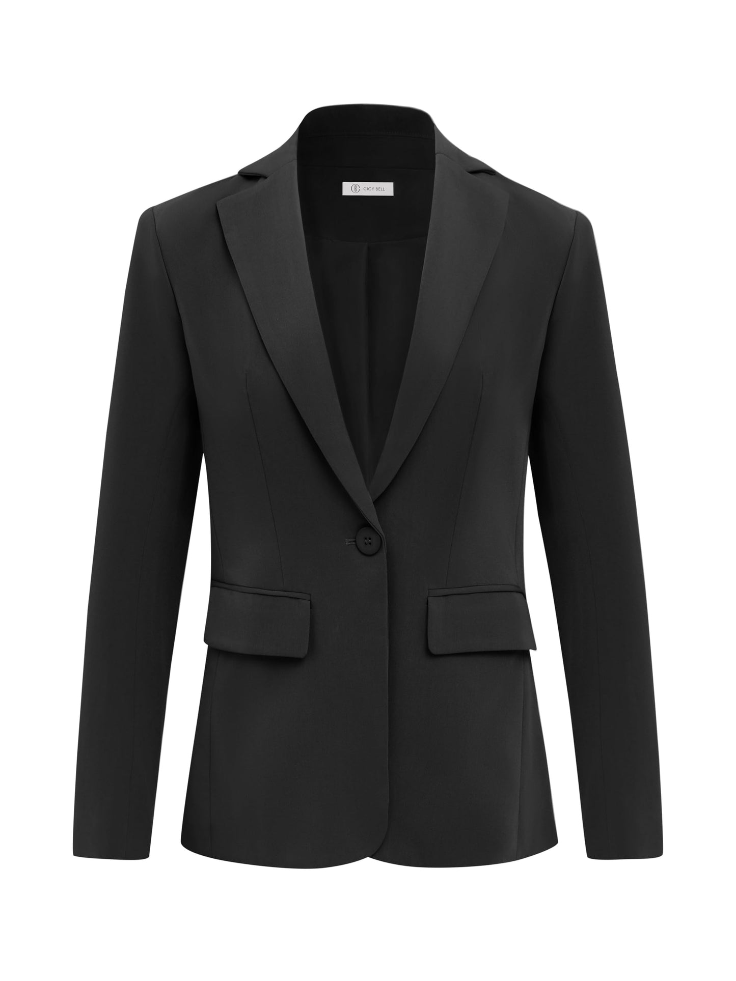 Blazers pour femmes Cicy Bell Vestes de costume à manches longues ouvertes sur le devant Tenues décontractées pour le travail