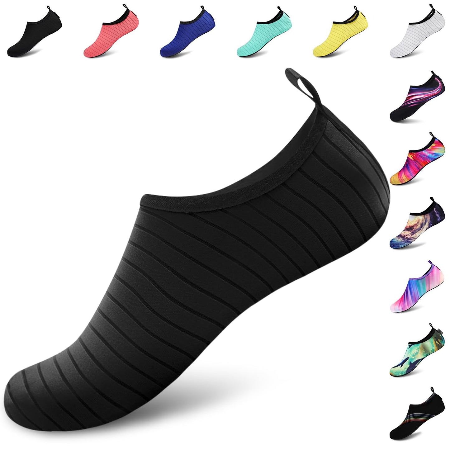 Chaussures de sports nautiques VIFUUR, chaussettes de yoga aquatiques à séchage rapide, pieds nus, à enfiler pour hommes et femmes