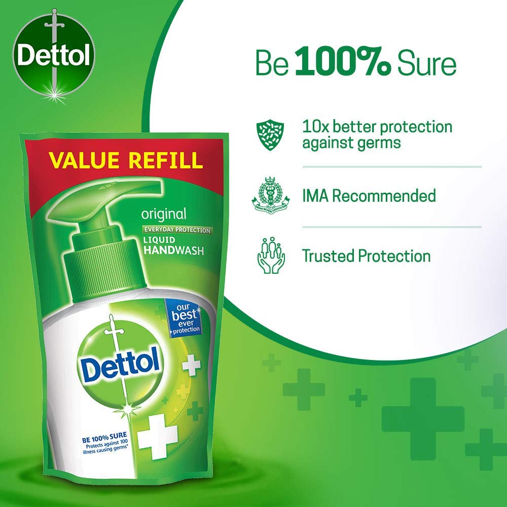 Dettol Original Liquid Handwash | 875ml (29.59 Fl Oz) | Pack of 2