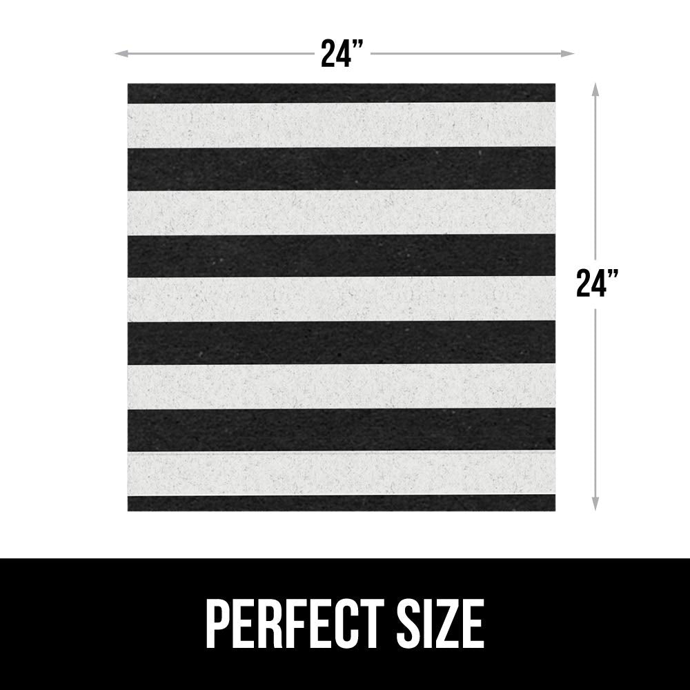 Gorilla Grip LeakGuard, nicht klebende Unterspülmatte für Küchenschränke, 24 x 40, wasserdichte, schnell trocknende Regaleinlage, langlebige, saugfähige Filzmatten für Badezimmerwaschbecken, Schränke, Kommoden, Damast, Taupe-Creme
