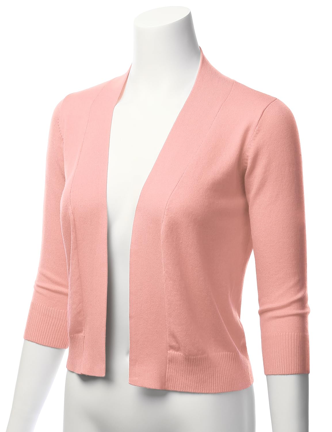 LALABEE Damen-Bolero, klassisch, 3/4-Ärmel, vorne offen, kurz, Cardigan, Shrugs für Kleider (S~XXL)