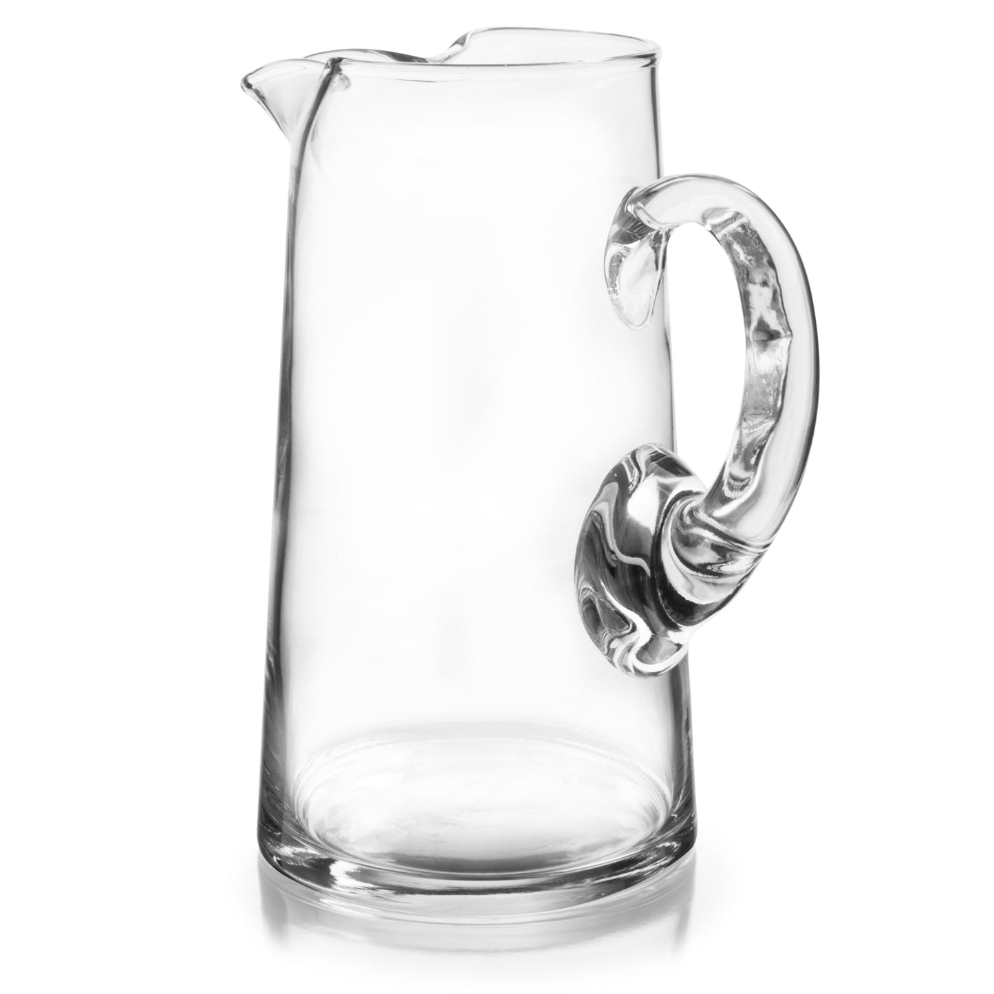 Libbey Acapulco Large Glass Pitcher Set of 2, 89 Oz, Clear, Tall Bubble Glass Pitchers with Handle, Modern Pitcher Set for Iced Tea, Punch, and More