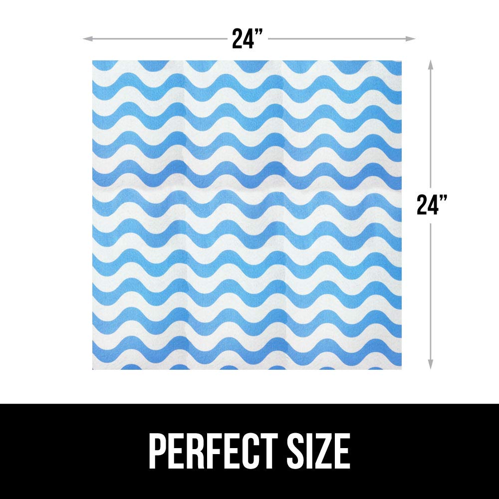 Gorilla Grip LeakGuard, nicht klebende Unterspülmatte für Küchenschränke, 24 x 40, wasserdichte, schnell trocknende Regaleinlage, langlebige, saugfähige Filzmatten für Badezimmerwaschbecken, Schränke, Kommoden, Damast, Taupe-Creme