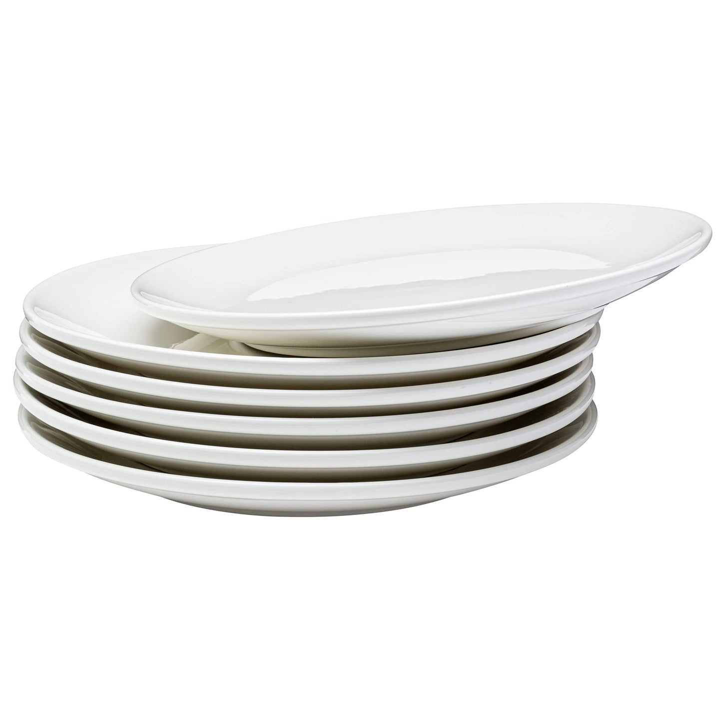Vikko Ceramic Dinner Plates – Stackable White Plates