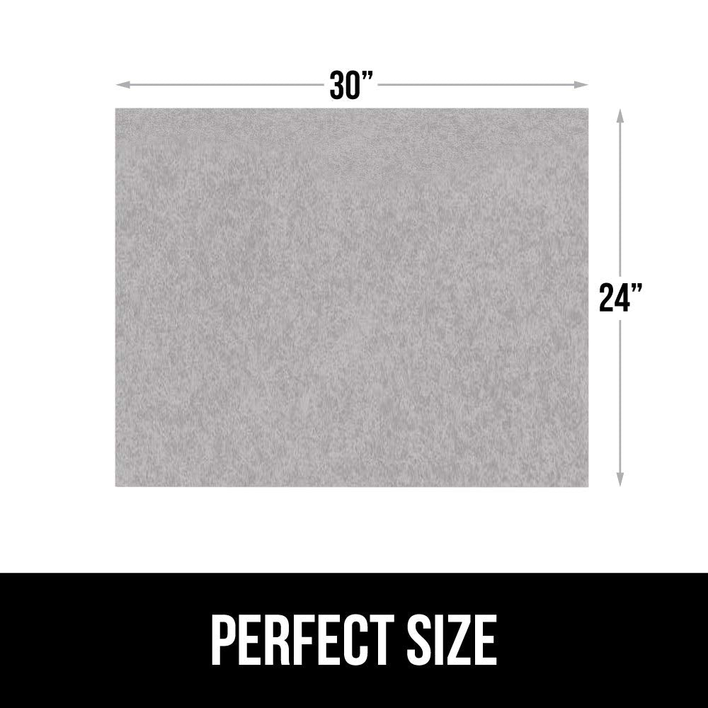 Gorilla Grip LeakGuard, nicht klebende Unterspülmatte für Küchenschränke, 24 x 40, wasserdichte, schnell trocknende Regaleinlage, langlebige, saugfähige Filzmatten für Badezimmerwaschbecken, Schränke, Kommoden, Damast, Taupe-Creme