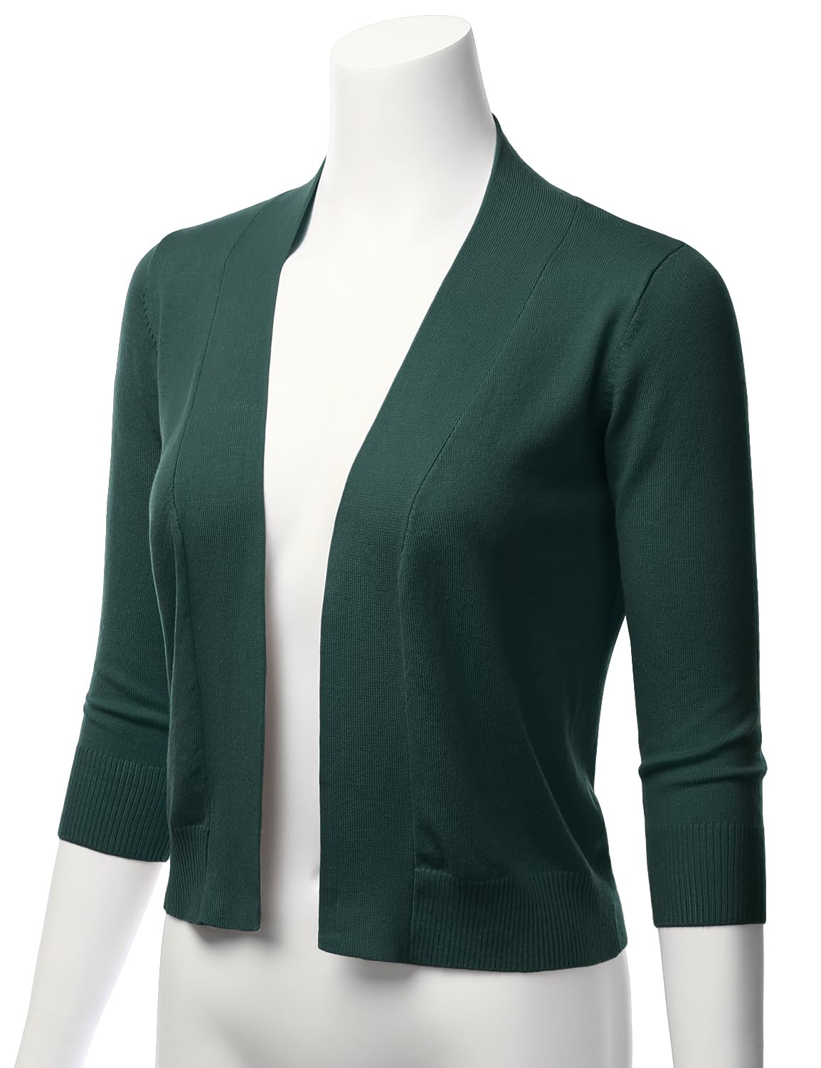 LALABEE Damen-Bolero, klassisch, 3/4-Ärmel, vorne offen, kurz, Cardigan, Shrugs für Kleider (S~XXL)