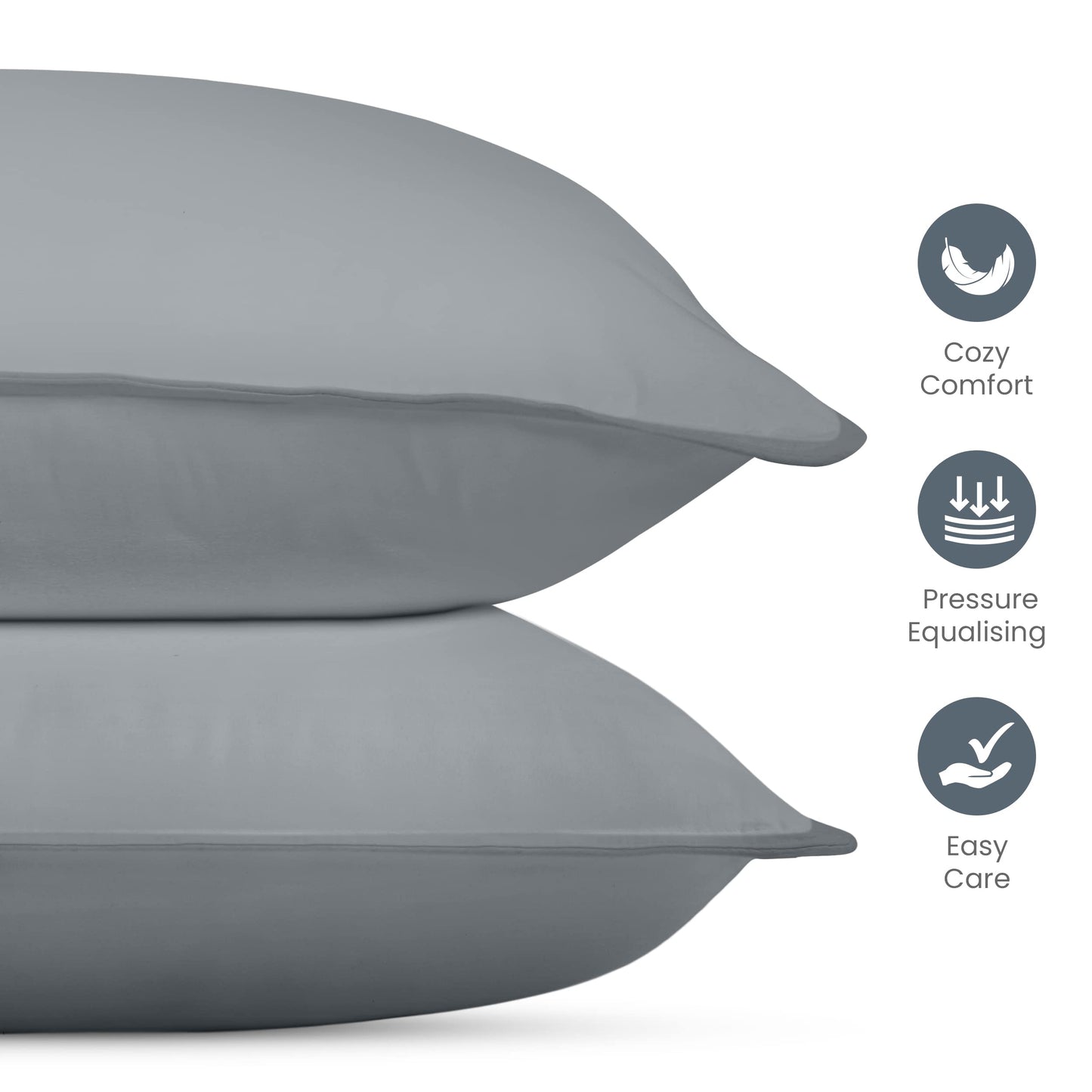 Utopia Bedding Bettkissen zum Schlafen (weiß), Queen Size, 2er-Set, Hotelkissen, Kühlkissen für Seiten-, Rücken- oder Bauchschläfer