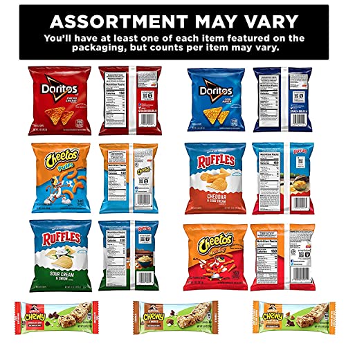 Frito Lay Ultimate Classic Snacks Package, Variety Assortment of Chips, Cookies, Crackers, & Nuts, (Pack of 40) (Packaging May Vary)