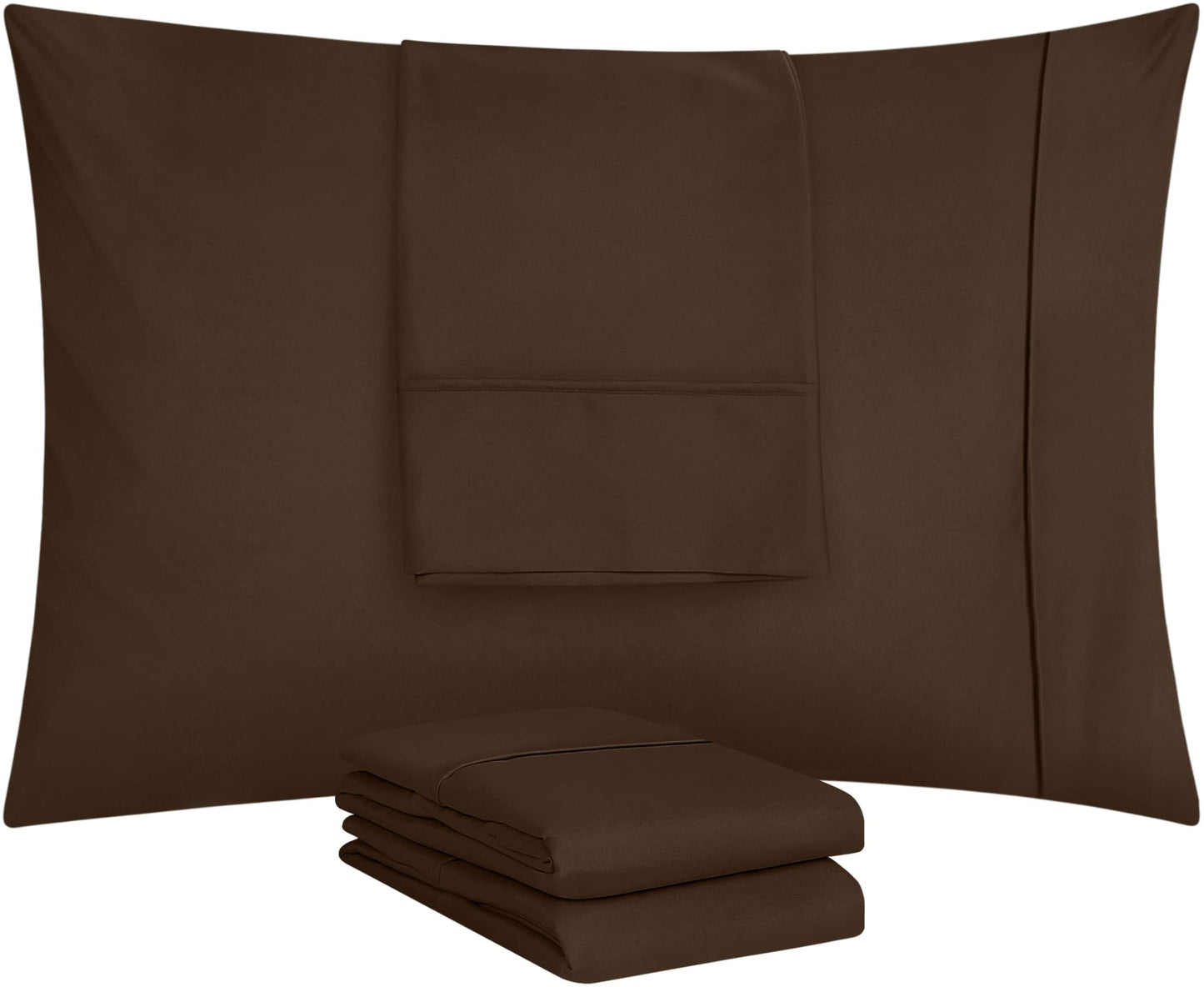 Utopia Bedding Pillow Cases - Envelope Closure - Soft Brushed Microfiber Fabric - Shrinkage and Fade Resistant Pillow