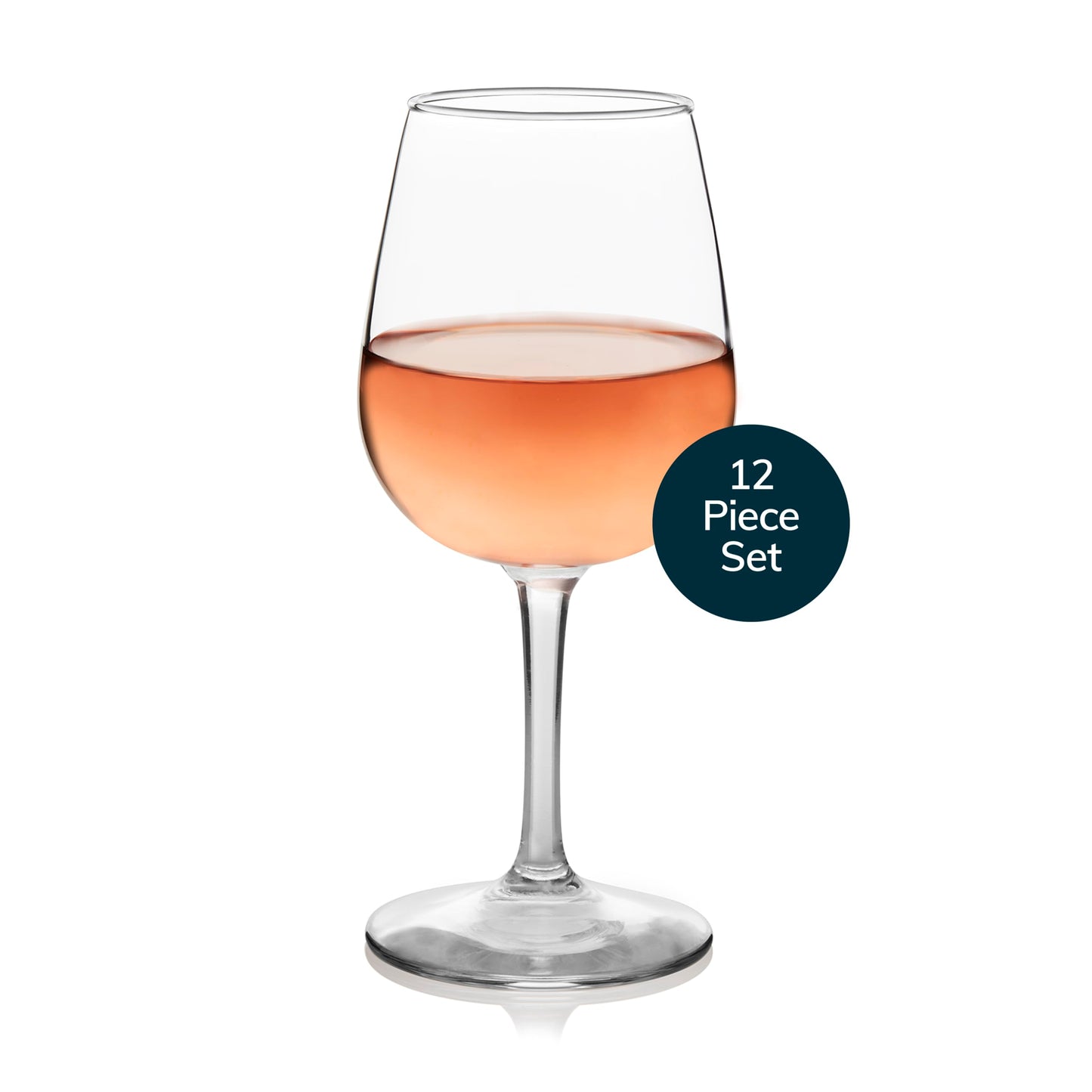 Libbey Vina Red Balloon Wine Glasses, 18.25 Oz Elegant Large Red Wine Glasses Set of 6, Long Stem Glass Wine Glasses for Weddings, Birthdays, and More